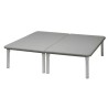 TABLE BOBATH DOUBLE FIXE L 190 X L 190 CM