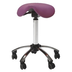 TABOURET PONY SUR ROULETTES