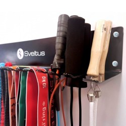 RACK DE RANGEMENT MURAL CORDES ET ELASTIQUES