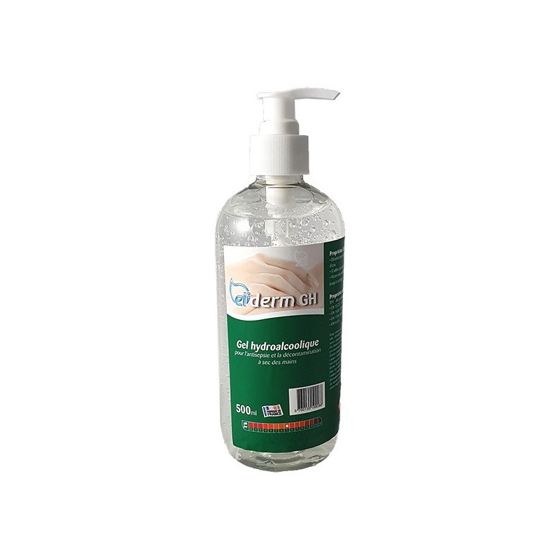 GEL HYDROALCOOLIQUE 500ML FLACON POMPE