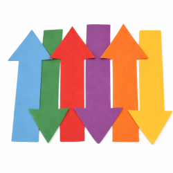 LOT DE 6 FLECHES MARQUAGE AU SOL