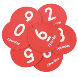 LOT DE 10 CIBLES NUMEROTEES